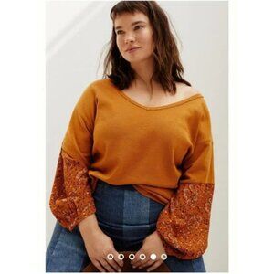 Anthropologie Floral Sweater